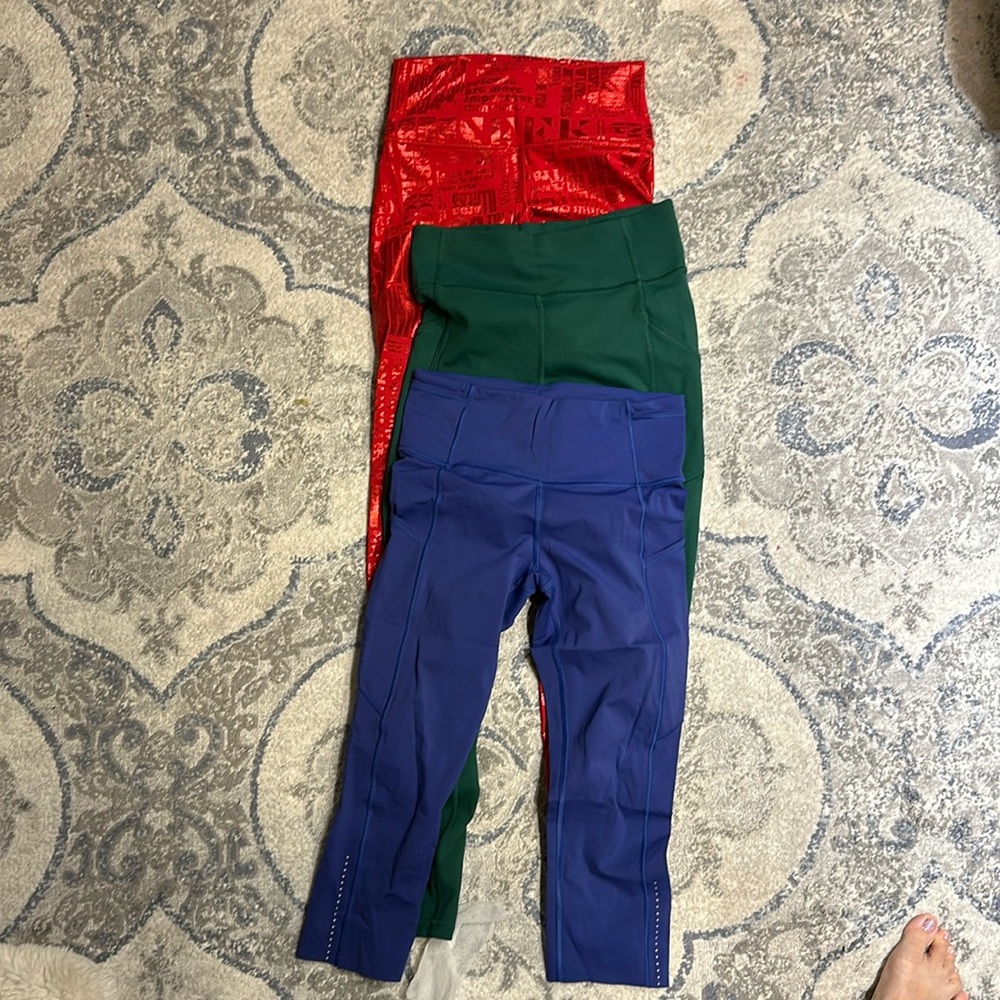 Lululemon leggings. Bundle 3 . Size 6
